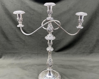 1847 Rogers Bros Heritage Silver Plate Candelabra
