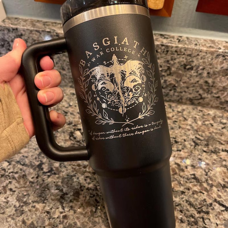 Personlaized Stanley 30oz Name Engraved Laser Engraved Cup Tumbler Custom Laser Engraved Water Bottle 30 oz. and 40 oz. Quencher Name