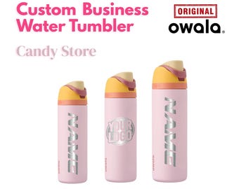 Garrafa de água Owala Freesip de 1,18 litro (40 oz) com gravação a laser inclusa, personalizada com gravação a laser, presente para ele ou para ela.