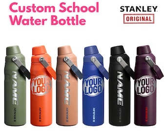 Garrafa térmica Stanley Ice Flow Flip Straw personalizada de 710ml | Copo térmico de aço inoxidável | Copo de viagem com gravação a laser | Presente para um amigo, ideal para a academia