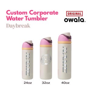 Owala Freesip 24oz Daybreak Genuine with Laser engraving included, Custom Laser Engraved Water Bottle, Gift for Him or Her,