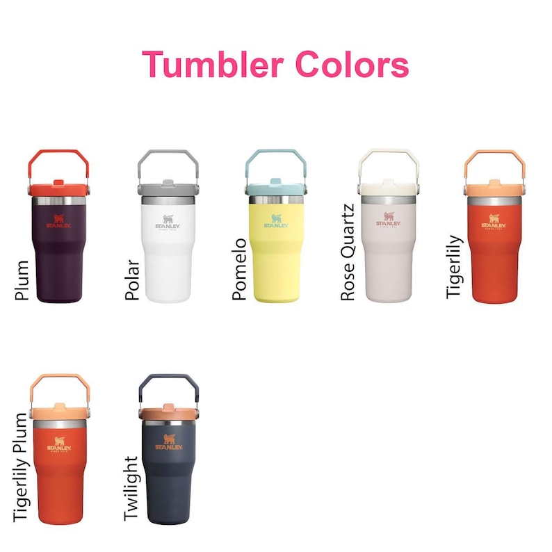 Personalized 20oz Stanley Ice Flow Flip Straw Bottle | Stainless Steel Tumbler | Laser Engraved Travel Cup | Gift for Friend, best for Gym