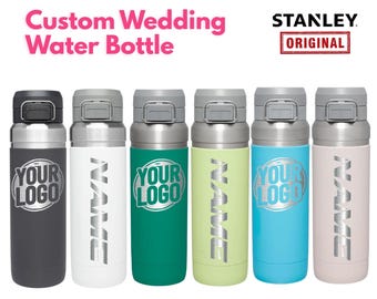 Garrafa Stanley Go Quick Flip Go de 1 litro | Garrafa Stanley de parede dupla em aço inoxidável 304 | Garrafa personalizada com tampa de botão de pressão, livre de BPA, oferta para estudantes.