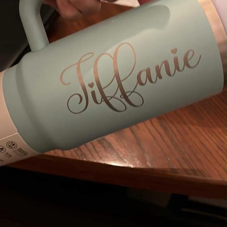 Personalized 20oz Stanley Ice Flow Flip Straw Bottle | Stainless Steel Tumbler | Laser Engraved Travel Cup | Gift for Friend, best for Gym