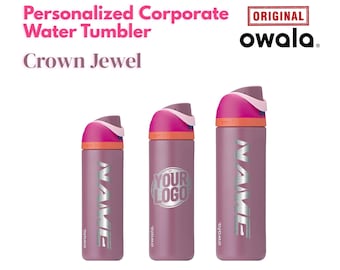 Garrafa de água Owala Freesip Crown Jewel Genuine de 946 ml com gravação a laser inclusa, personalizada com gravação a laser, presente para ele ou para ela.