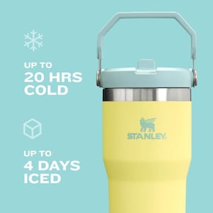 Personalized 20oz Stanley Ice Flow Flip Straw Bottle | Stainless Steel Tumbler | Laser Engraved Travel Cup | Gift for Friend, best for Gym