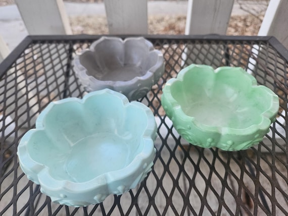 flower ceramic resin trinket bowl