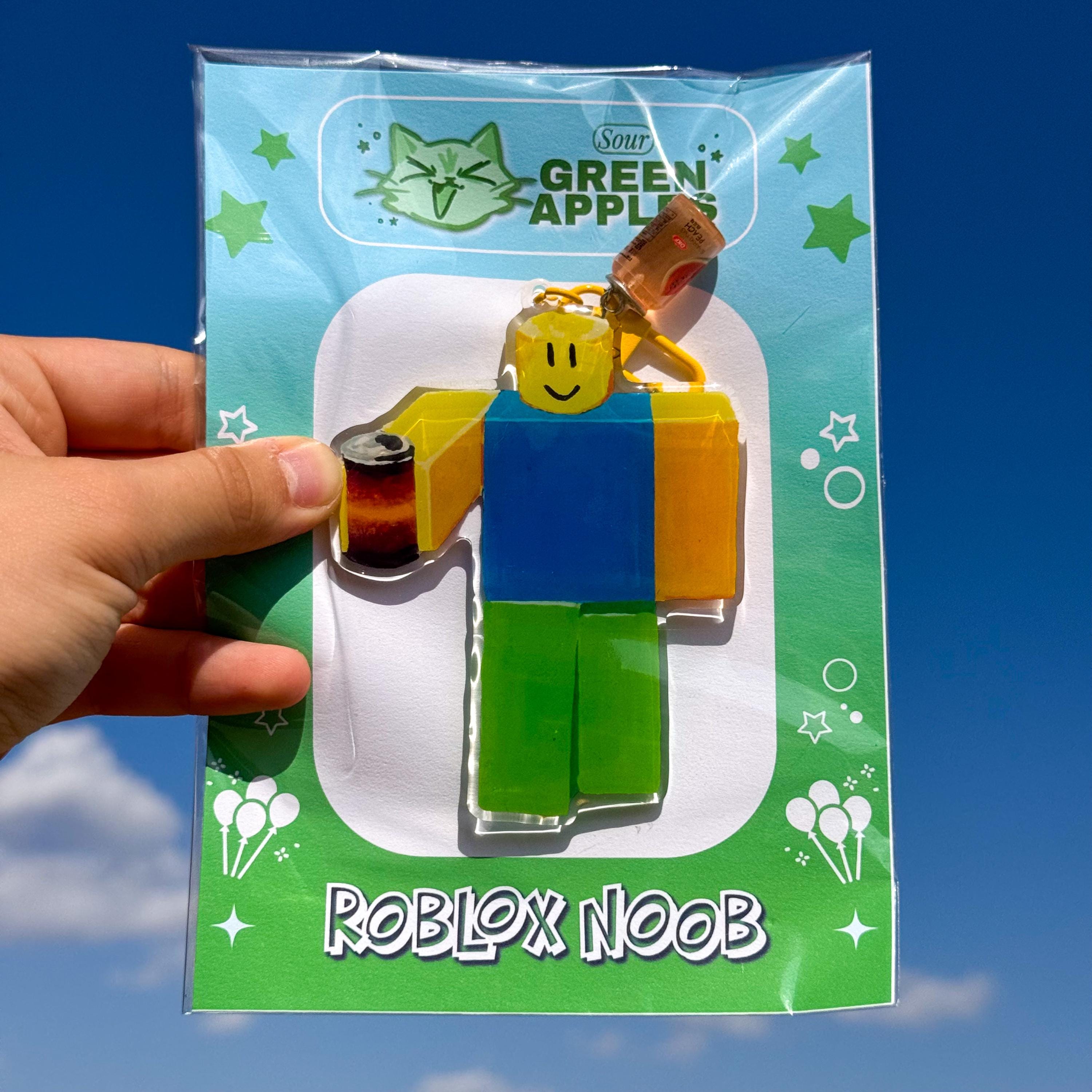 Roblox Noob Keychain - Etsy