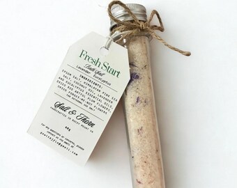 Sales de baño de lavanda y eucalipto • Mini sales de baño relajantes (40 g)