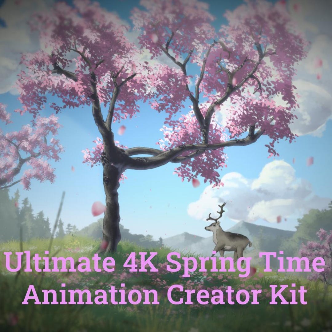 Latched Spring Animation Ultimate 4K Spring Time Cherry Blossom Animation Creator Kit. - Etsy