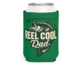 Haspel Cool Dad Can Cooler Vissen cadeau voor vader Grappige visser drankje mouw Lake Trip cadeau Outdoor Dad cadeau Vaderdag koeler