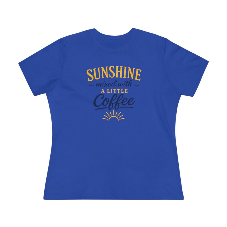Sunshine Mixed With A Little Coffee Shirt, Coffee Lover Tee, Cute Summer Coffee Tee, Cozy Graphic Shirt, Morning Coffee Shirt, Sunshine Tee afbeelding 14