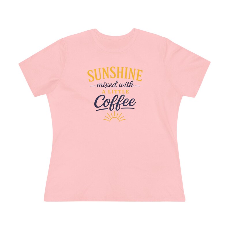 Sunshine Mixed With A Little Coffee Shirt, Coffee Lover Tee, Cute Summer Coffee Tee, Cozy Graphic Shirt, Morning Coffee Shirt, Sunshine Tee afbeelding 16