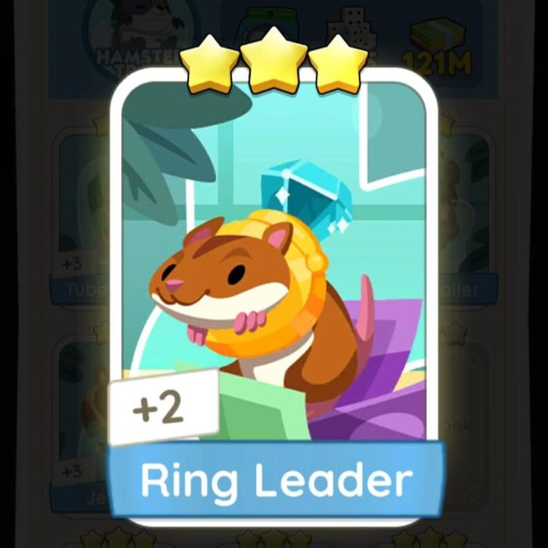 Ring Leader Stickers - Monopoly_go Sticker 3 Stars - Posh Pets Album - Etsy