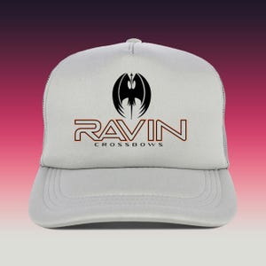 Ravin Crossbow Archery Bow Printed Logo Hat Adjustable Trucker Cap Unisex Adult