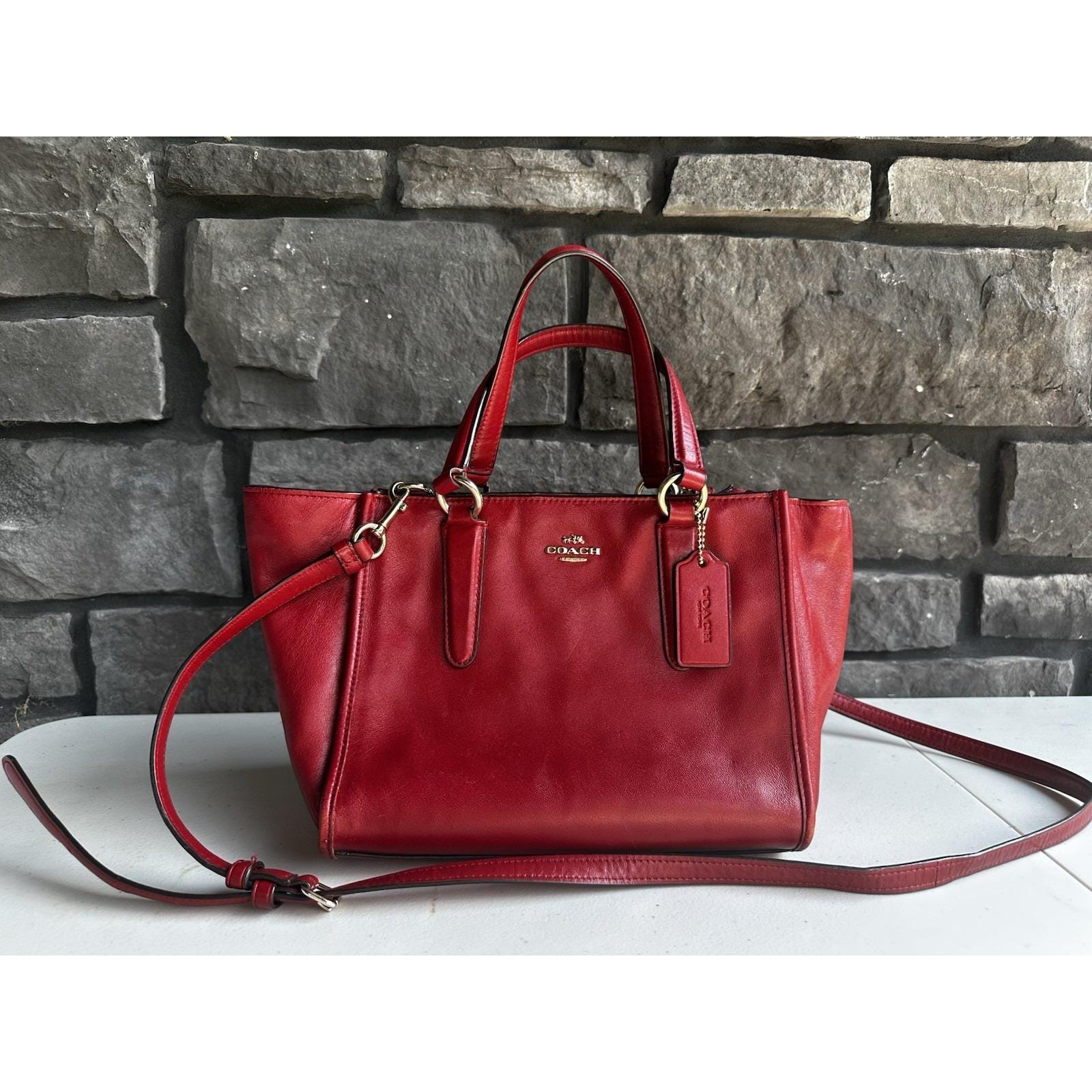 Red Vintage Coach Totes - Etsy