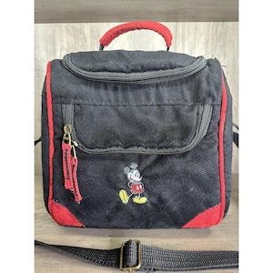 Disney Shopping VINTAGE Mickey Mouse geborduurde lunchtasdoos tweedehands afbeelding 1