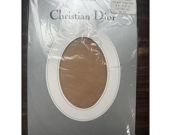 Vintage Christian Dior Diorissimo Pantyhose French Champagne Size 4 NEW NWT