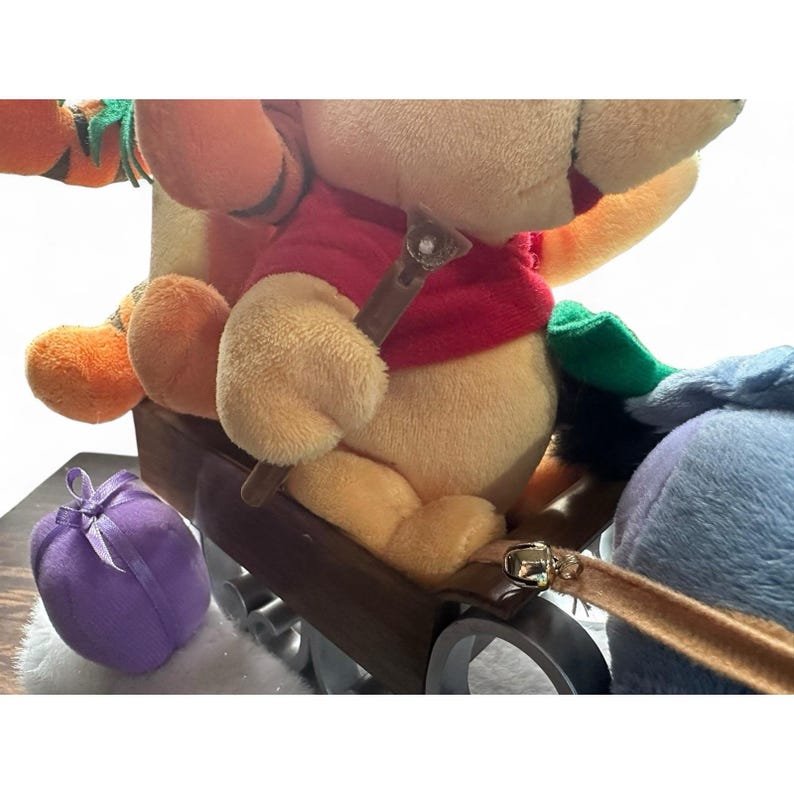 Tigger Ride Winnie the Pooh Tigger Eeyore Plush Christmas Sleigh Ride W/ Music ...