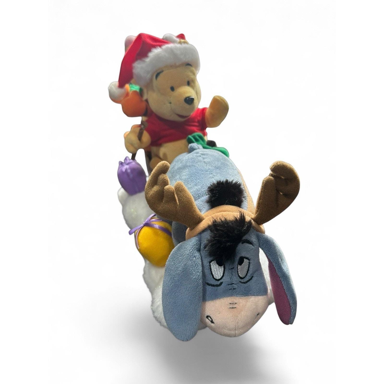 Tigger Ride Winnie the Pooh Tigger Eeyore Plush Christmas Sleigh Ride W/ Music ...