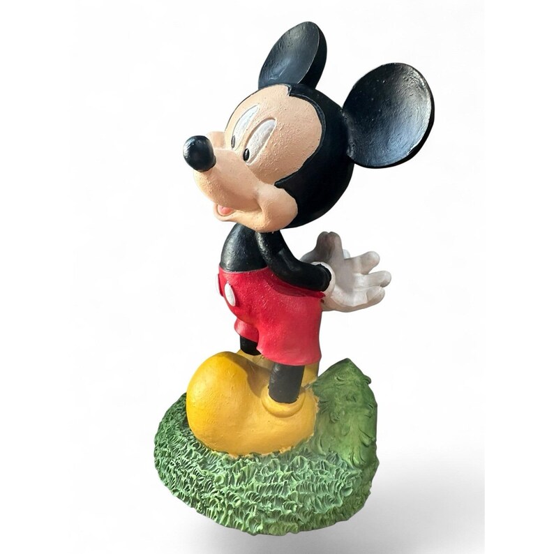 Rare Disney Direct Heavy 10" Mickey Mouse Figure Garden Statue DIG image 2