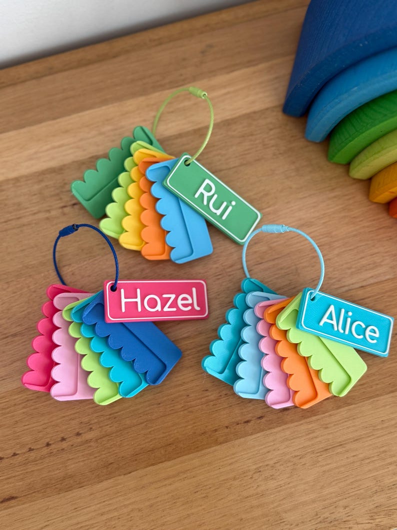 3D Printed Yoto Card Clips | MYO Friendly, Storage with Ring afbeelding 8