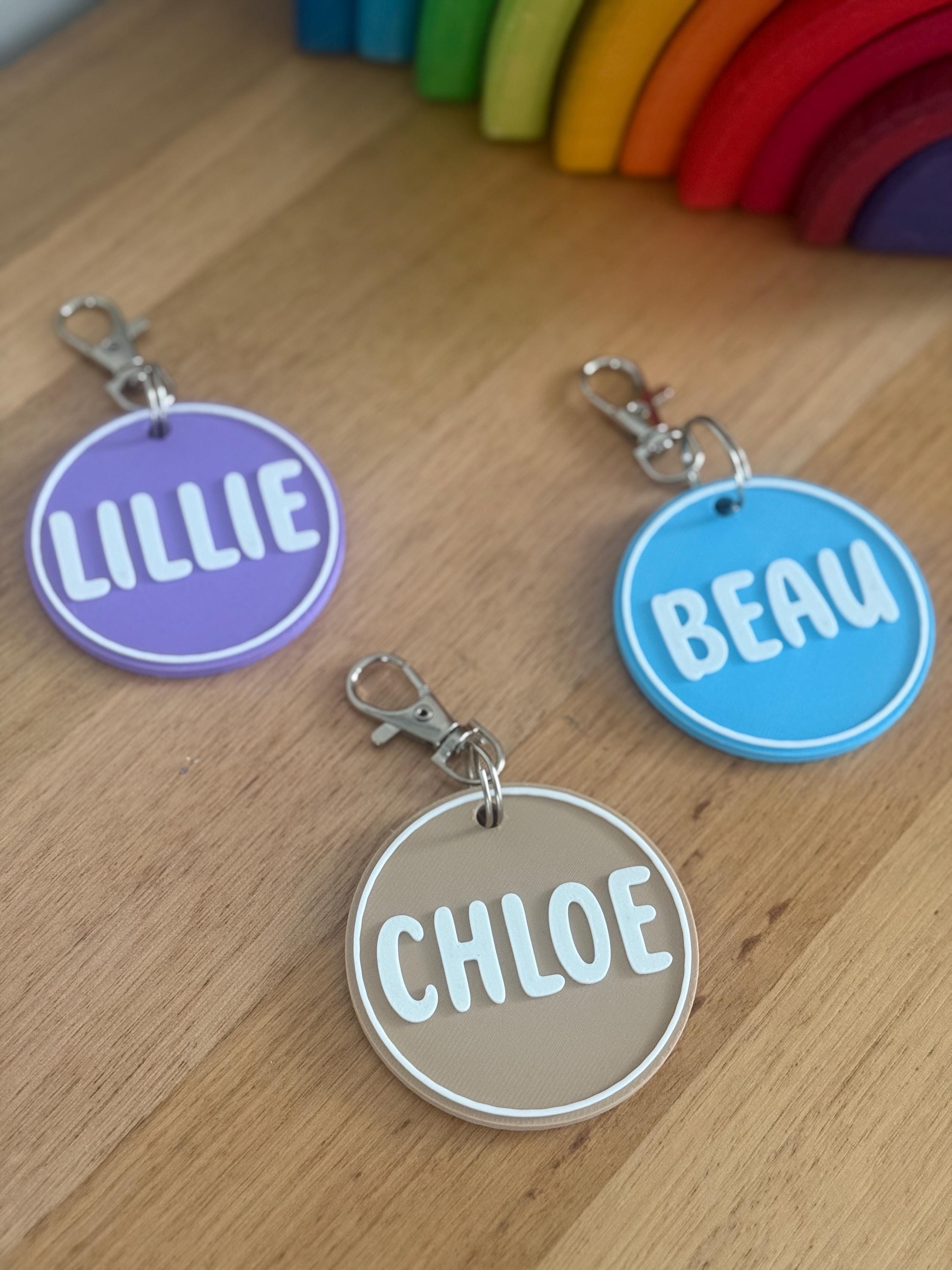 Custom Name Keyrings | 3D Printed Name Keyring - Etsy Australia