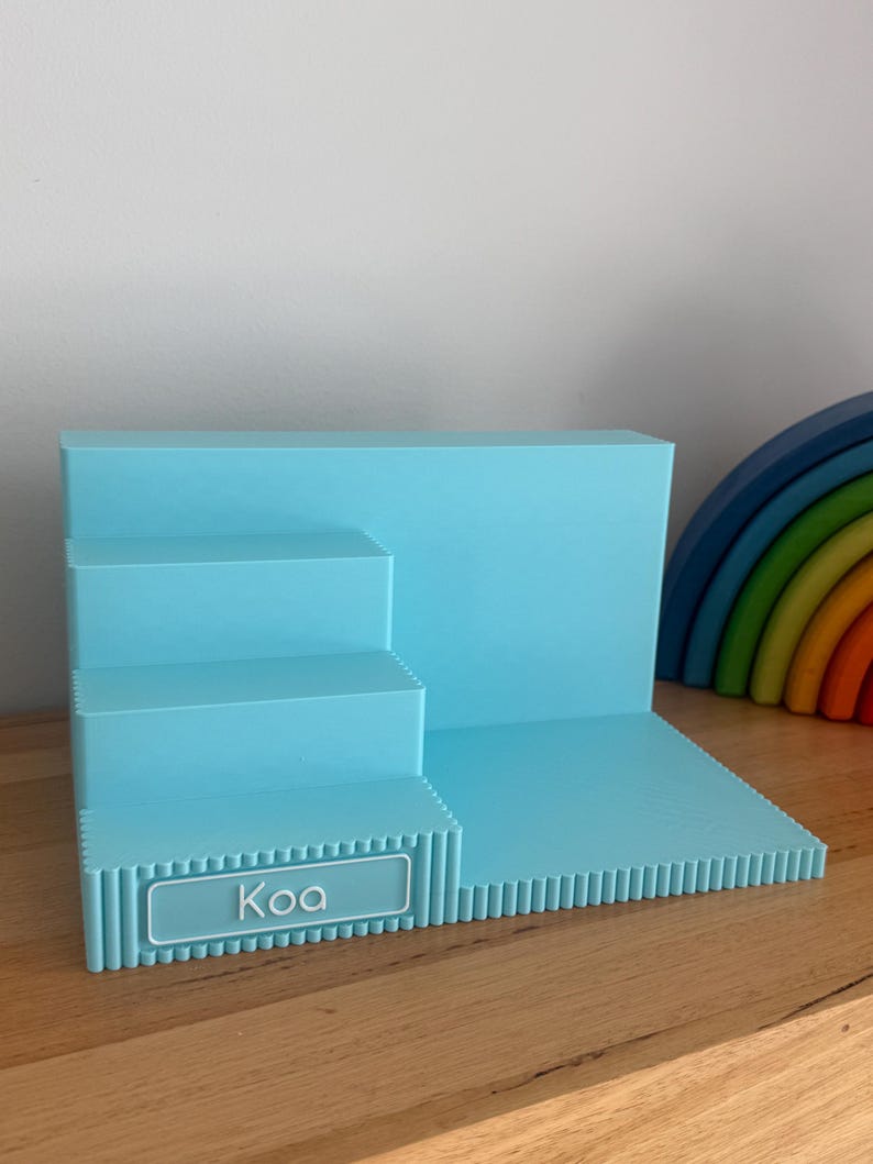 Personalized Toniebox Shelf | Ribbed Tonie Character Storage image 20