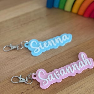Custom Name Keyrings | 3D Printed Name Keyring - Etsy Australia