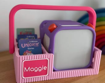 Personalised Yoto Gen 3 Carry Caddy | Custom Name Yoto Storage Basket with Handle