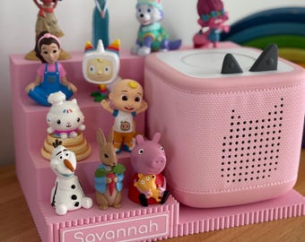 Personalized Toniebox Shelf | Ribbed Tonie Character Storage