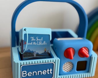 Personalised Yoto Mini Carry Caddy | Custom Name Yoto Storage Basket with Handle