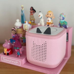 Personalized Toniebox Shelf | Ribbed Tonie Character Storage image 3