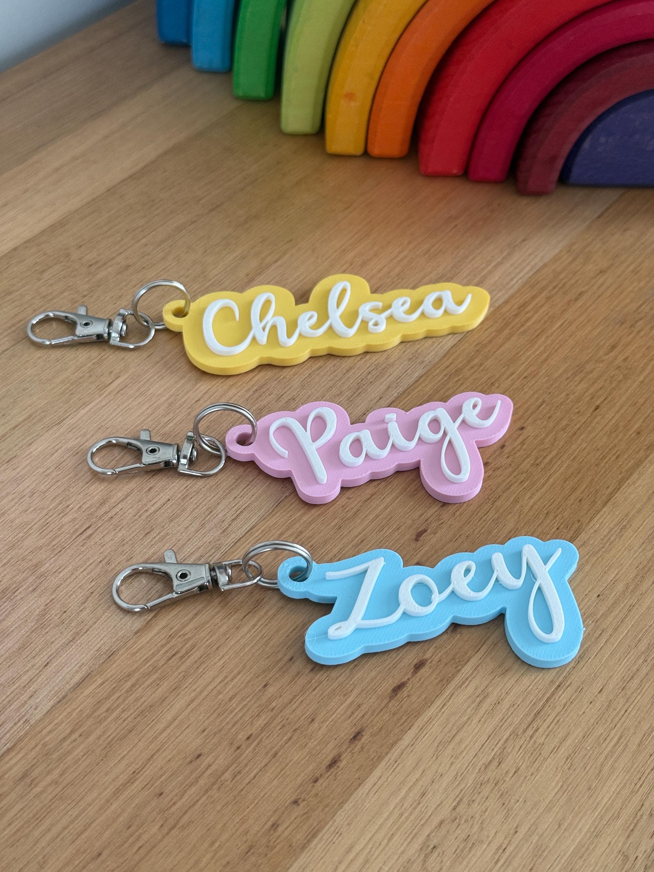 Custom Name Keyrings | 3D Printed Name Keyring - Etsy Australia