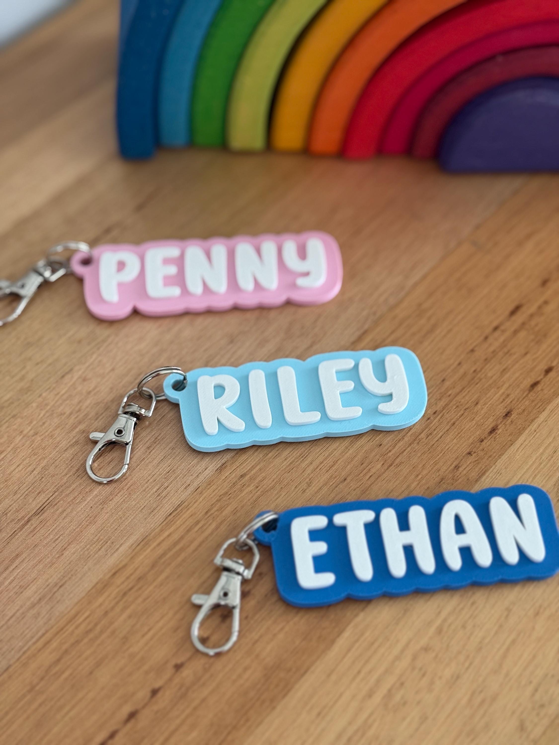 Custom Name Keyrings | 3D Printed Name Keyring - Etsy Australia