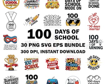 100 days of school png, 100th Day Of School, 100 Days of School Bow SVG, Teacher Girl Svg, 100 days of school Bruh SVG, Back To School svg