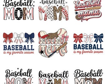 Baseball Mama Png: Baseball Game Day Png, Baseball Mom PNG, Sports Mom Shirt Design, Trendy Mama PNG