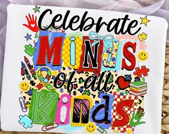 Celebrate Minds Of All Kinds Png, Coquette Bow Autism Png, Leopard Autism Png, Puzzle Piece Png, Autism Awareness png, Digital Download