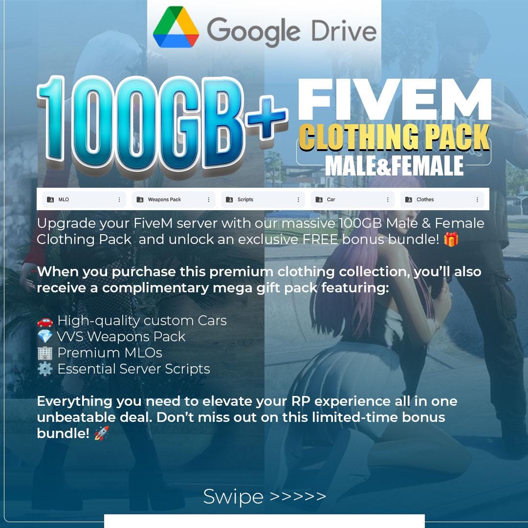 Custom Rp Pic Add 100GB Fivem Clothing Pack | Male & Female Custom RP Outfits Bundle ...