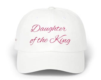 Daughter Of The King ball cap style hat, Religious, Christian, Inspirational, Perfect gift for holidays, birthdays