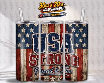 USA 250 Tumbler Wrap, 20 Unzen Skinny Sublimation, 4. Juli, Unabhängigkeitstag, amerikanische Flagge, 50 Staaten PNG
