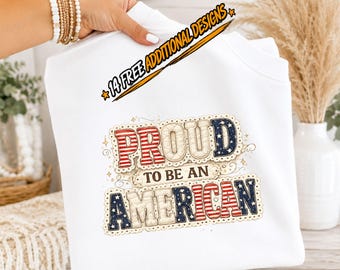 Proud to Be an American Png, Patriotic USA Flag Sublimation Design, 4th of July Shirt Png, Vintage America Digital Download