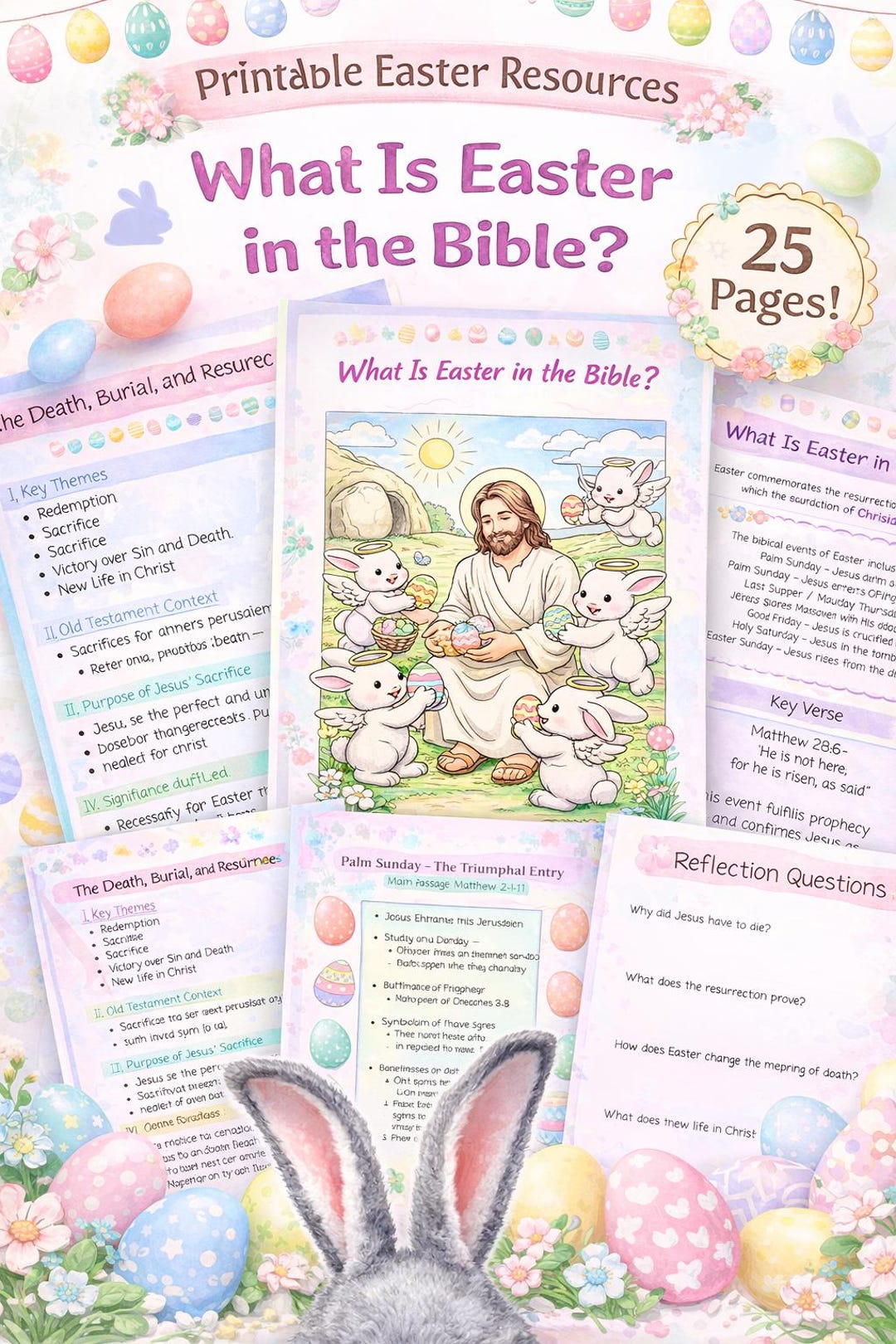 Easter in the Bible a Study Guide, Worksheet, and Activity Bundle - Etsy