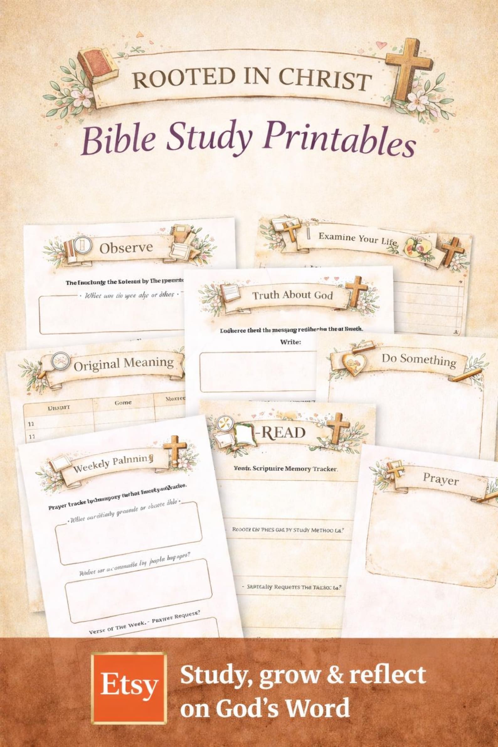Rooted in Christ Bible Study Guide Printable | Christian Study ...