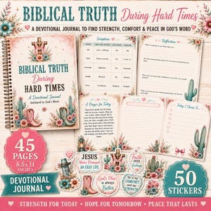 Vérité biblique pour les saisons difficiles Journal de dévotion pour femmes chrétiennes
