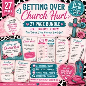 Church Hurt Recovery Workbook Bundle