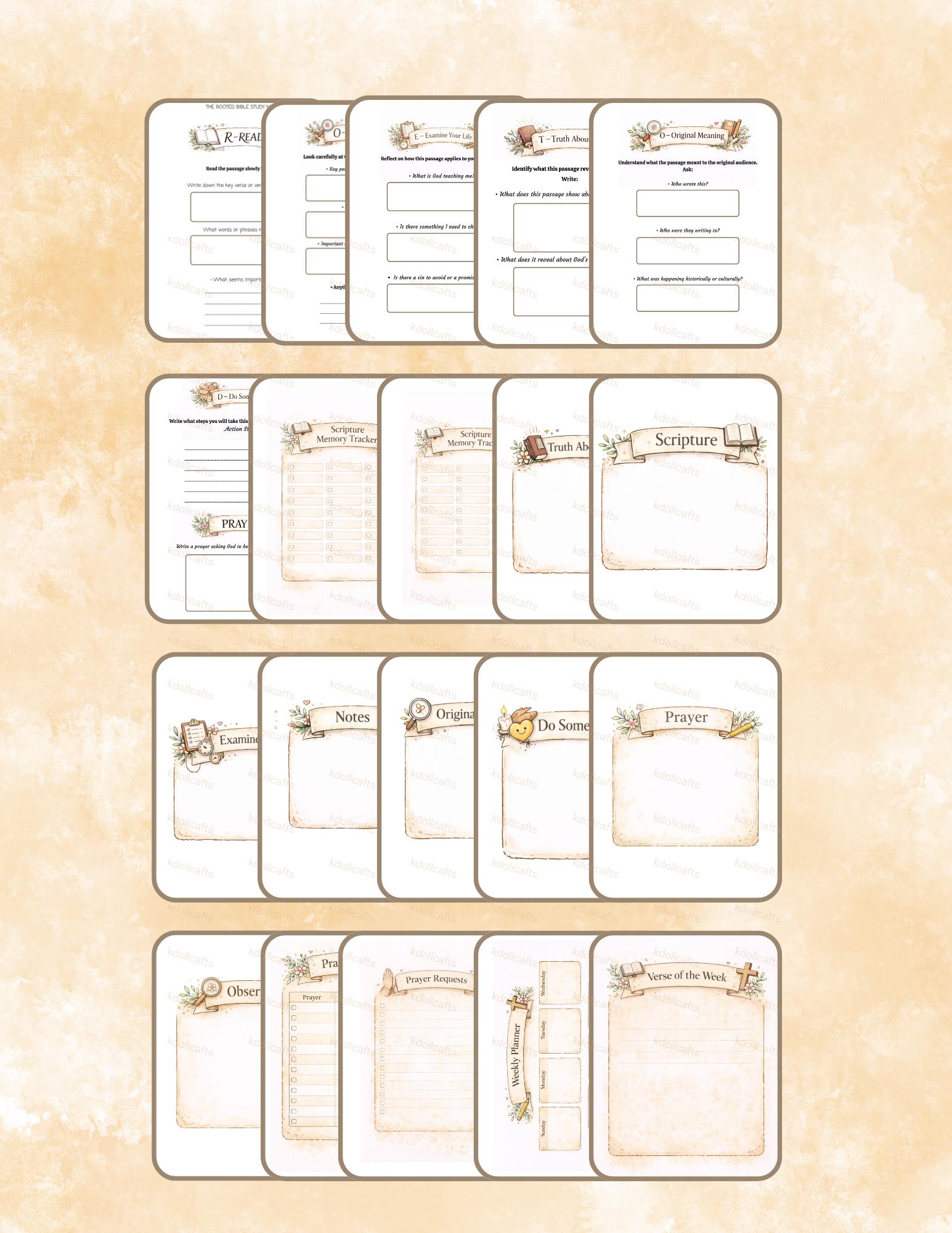 Rooted in Christ Bible Study Guide Printable | Christian Study ...