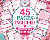 Christian Prayer Journal Printable | Bible Study Planner Bundle | Pink Western Faith Planner | Devotional