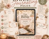 Cozy Bible Journaling Pages Printable Bundle | 26 Page Christian Journal Kit | Faith Planner Pages