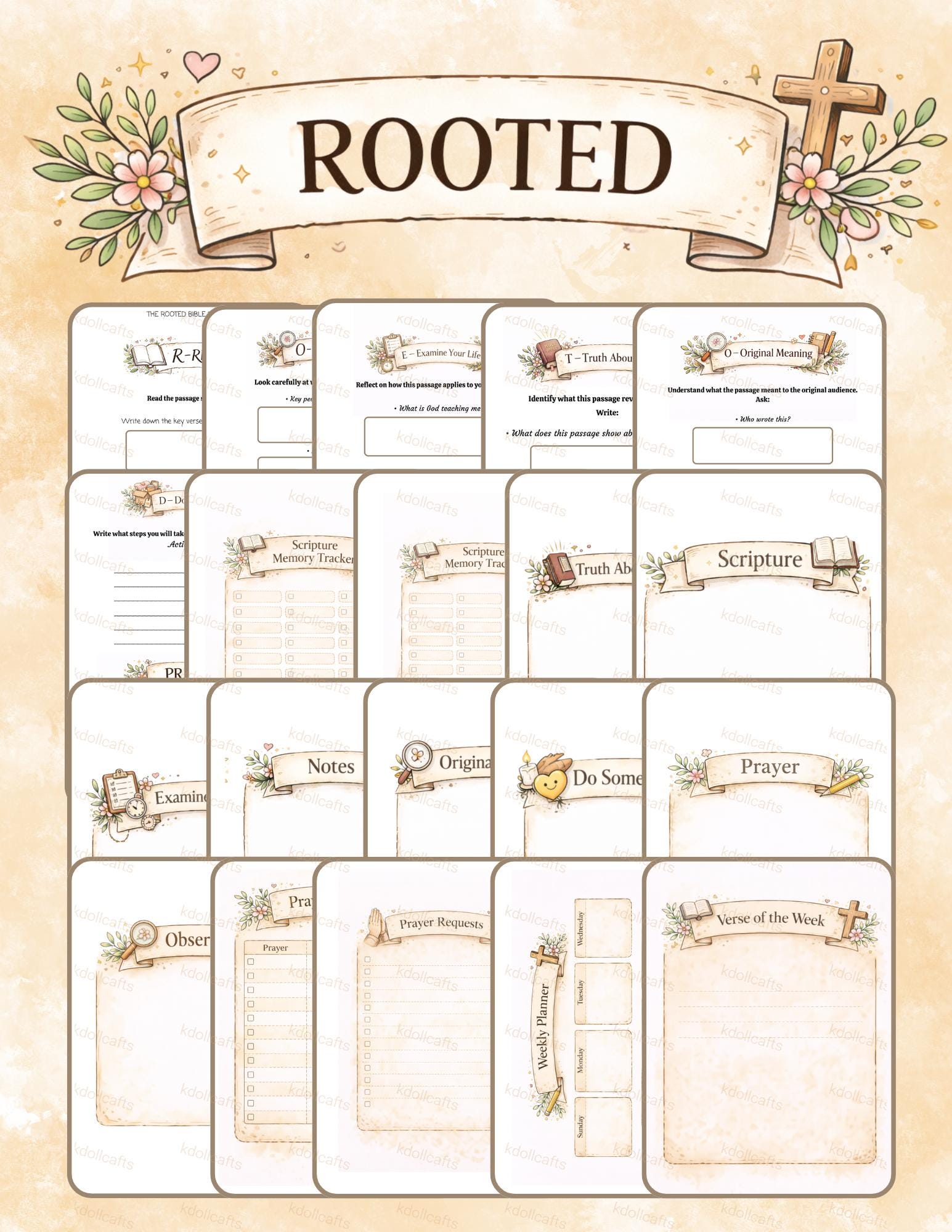 Rooted in Christ Bible Study Guide Printable | Christian Study ...